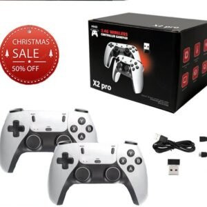 Wireless Game Console with HDMI Output – Includes 2 Controllers & Accessories