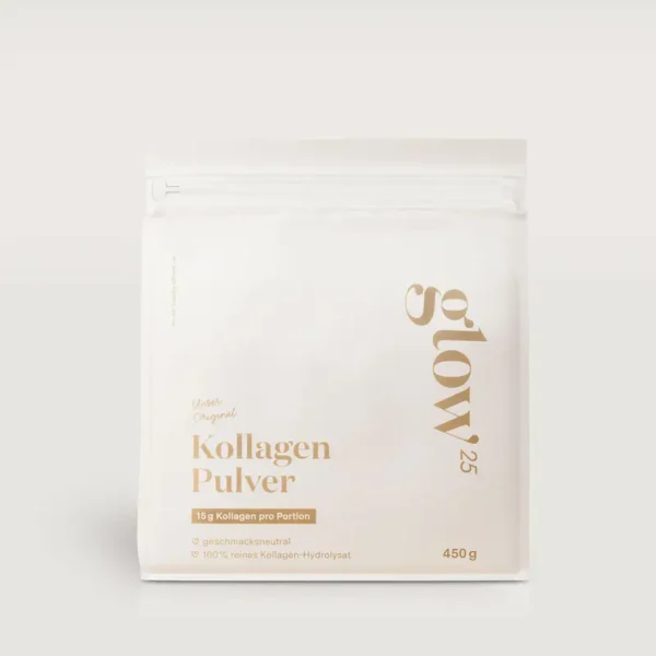 Glow25 Collagen Pulver [450g] – Kollagen Hydrolysat – Peptide Typ 1 und 3 – Gute Löslichkeit – Neutral - Image 7