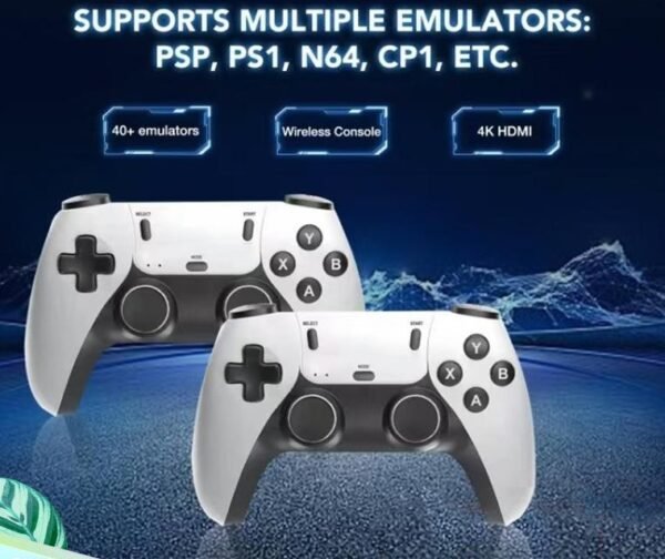 Wireless Game Console with HDMI Output – Includes 2 Controllers & Accessories - Image 2