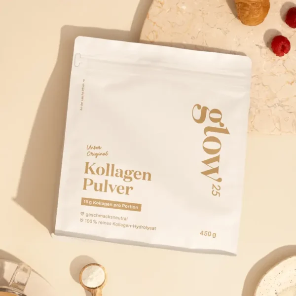 Glow25 Collagen Pulver [450g] – Kollagen Hydrolysat – Peptide Typ 1 und 3 – Gute Löslichkeit – Neutral - Image 5